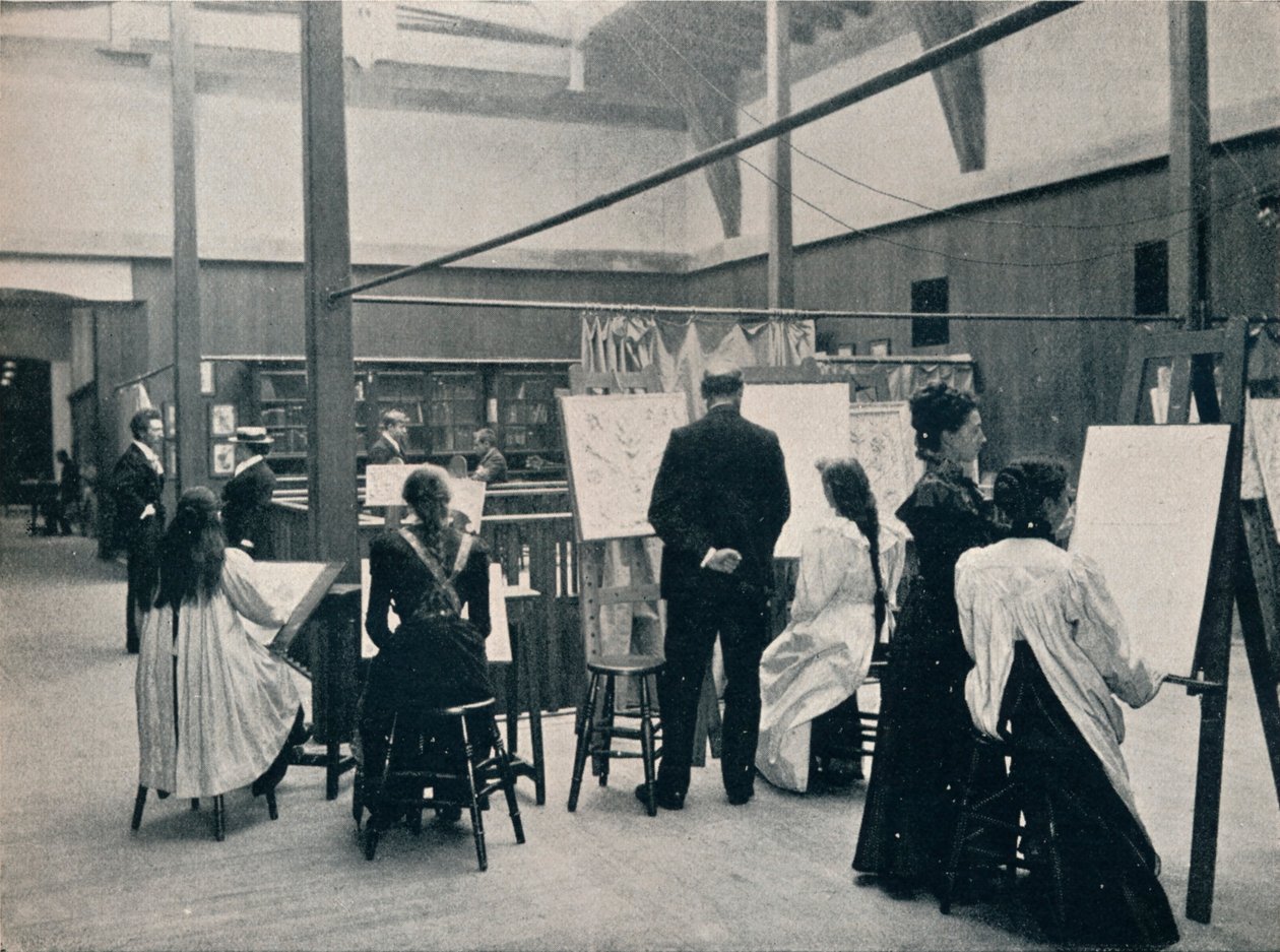 A Escola de Arte de Glasgow, o Museu, c1900 de Unbekannt