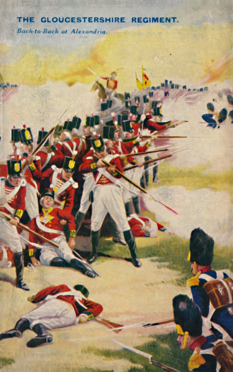 O Regimento de Gloucestershire. Lado a lado em Alexandria, 1801, 1939. de Unbekannt