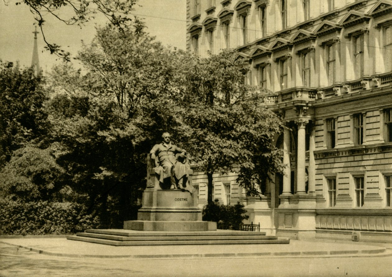 O monumento de Goethe, Viena, Áustria, c1935. de Unbekannt