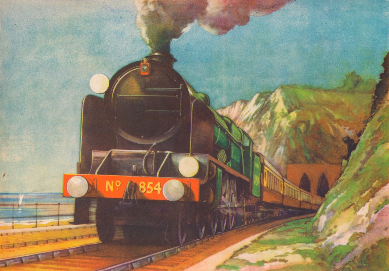 The Golden Arrow, SR, deixando Shakespeares Cliff, Dover, 1940 de Unbekannt