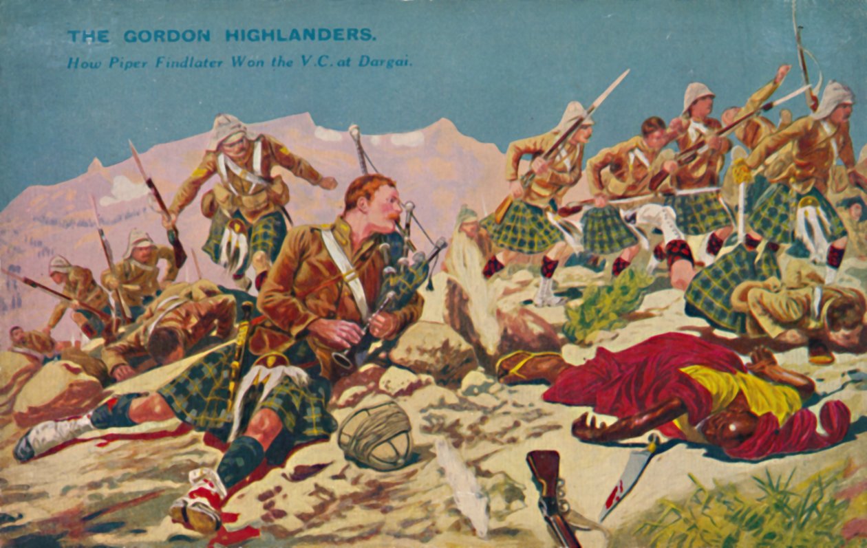 Os escoceses de Gordon. Como Piper Findlater venceu o VC em Dargai, 1897, 1939. de Unbekannt