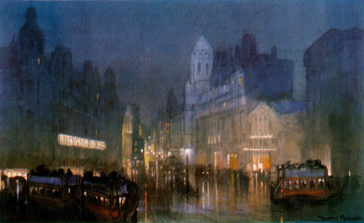 O Grand Canal de Tottenham Court Road. c1900-1940 de Unbekannt
