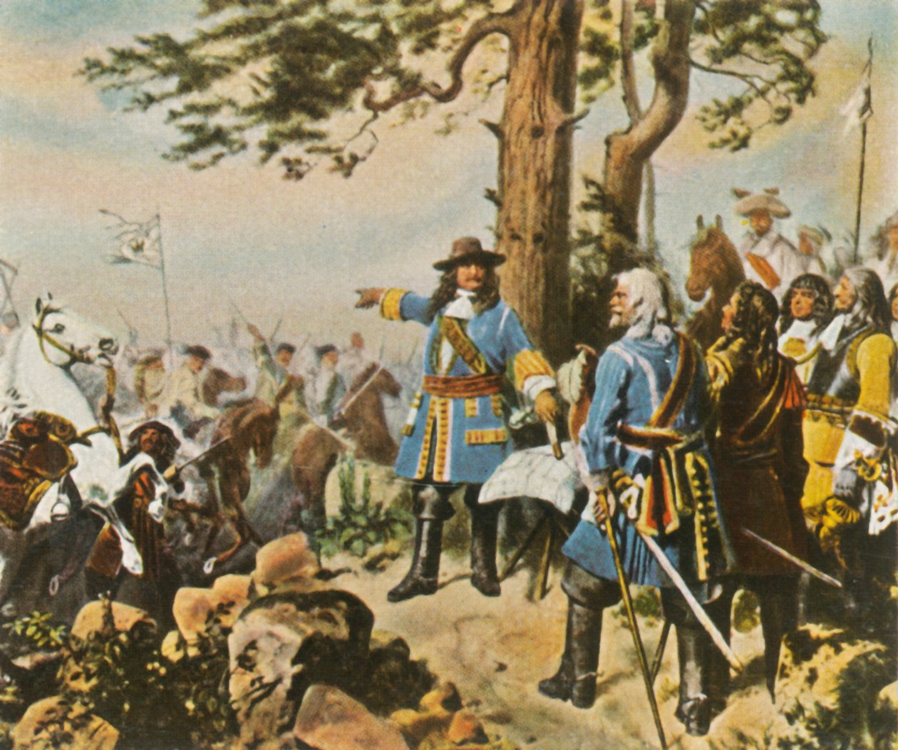 Os grandes comandantes eleitorais antes da Batalha de Fehrbellin, 28 de junho de 1675, 1936. de Unbekannt