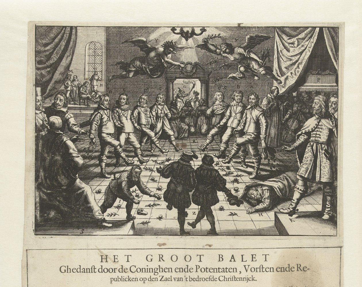 O Grande Balé de Guerra Europeu, c. 1643. de Unbekannt