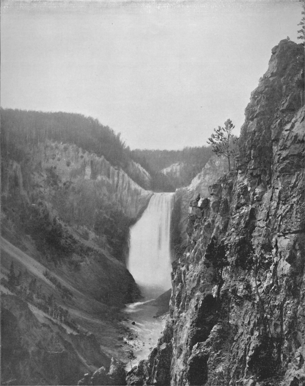 As Grandes Cataratas do Yellowstone, século XIX de Unbekannt
