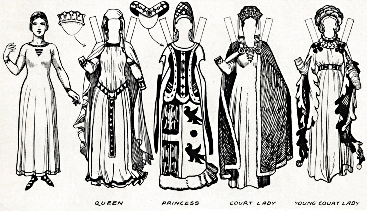 A Grande Galeria de Trajes Britânicos: Vestido Usado em Edward The Thirds Reign, c1934 de Unbekannt