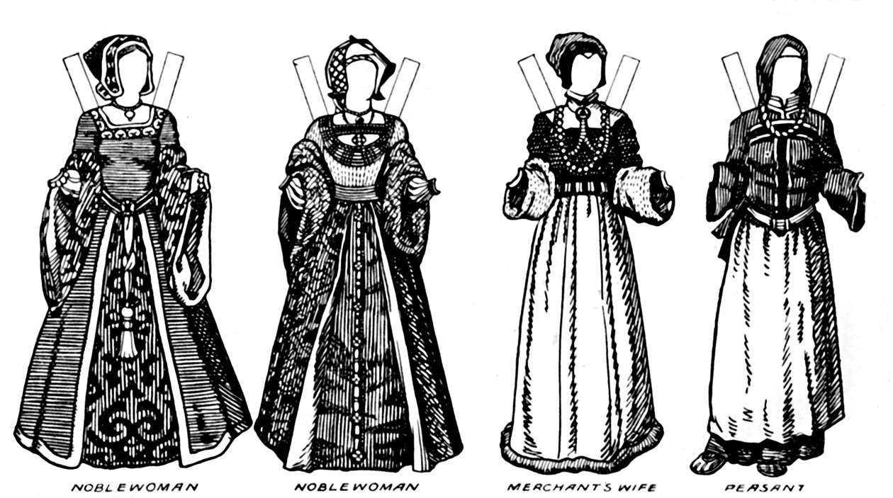 A Grande Galeria de Trajes Britânicos: Vestido Usado em Henry The Oighths Time, c1934 de Unbekannt