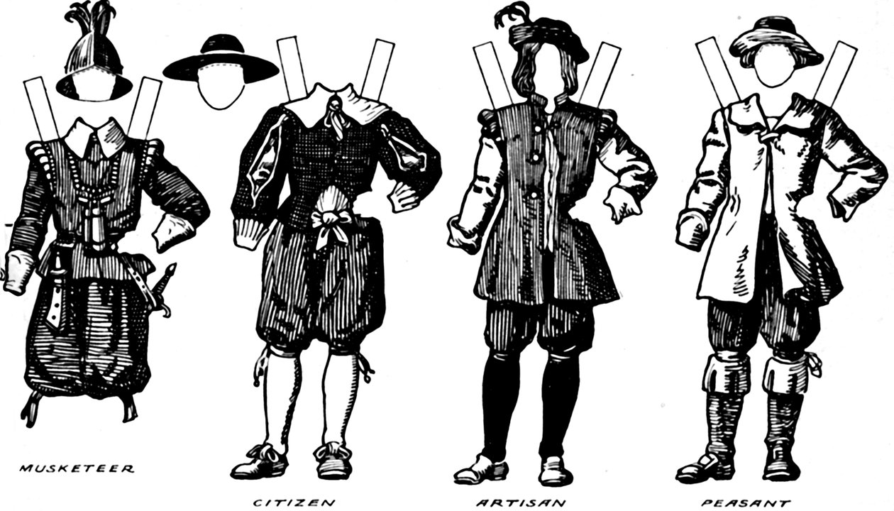 A Grande Galeria de Trajes Históricos: Vestido Usado em James, o Primeiro Reinado, c1934 de Unbekannt