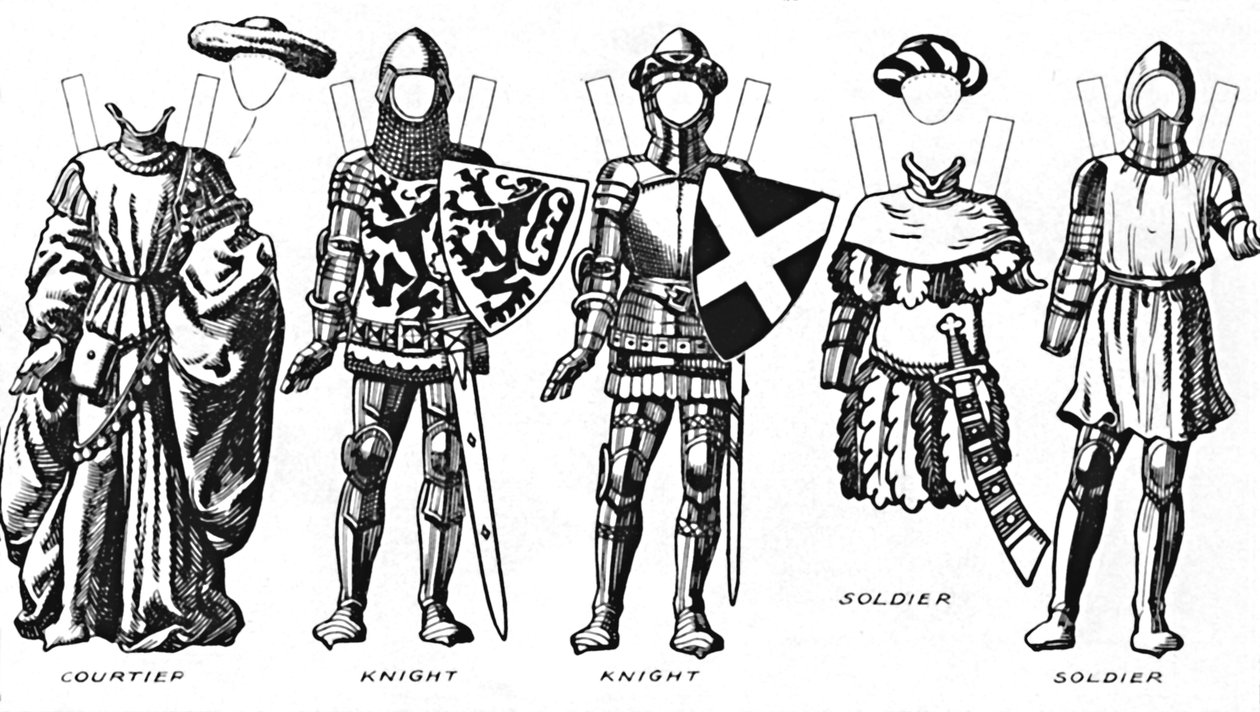 A Grande Galeria de Trajes Históricos: Como as Pessoas Se Vestiram no Reinado de Henrique IV, c1934 de Unbekannt