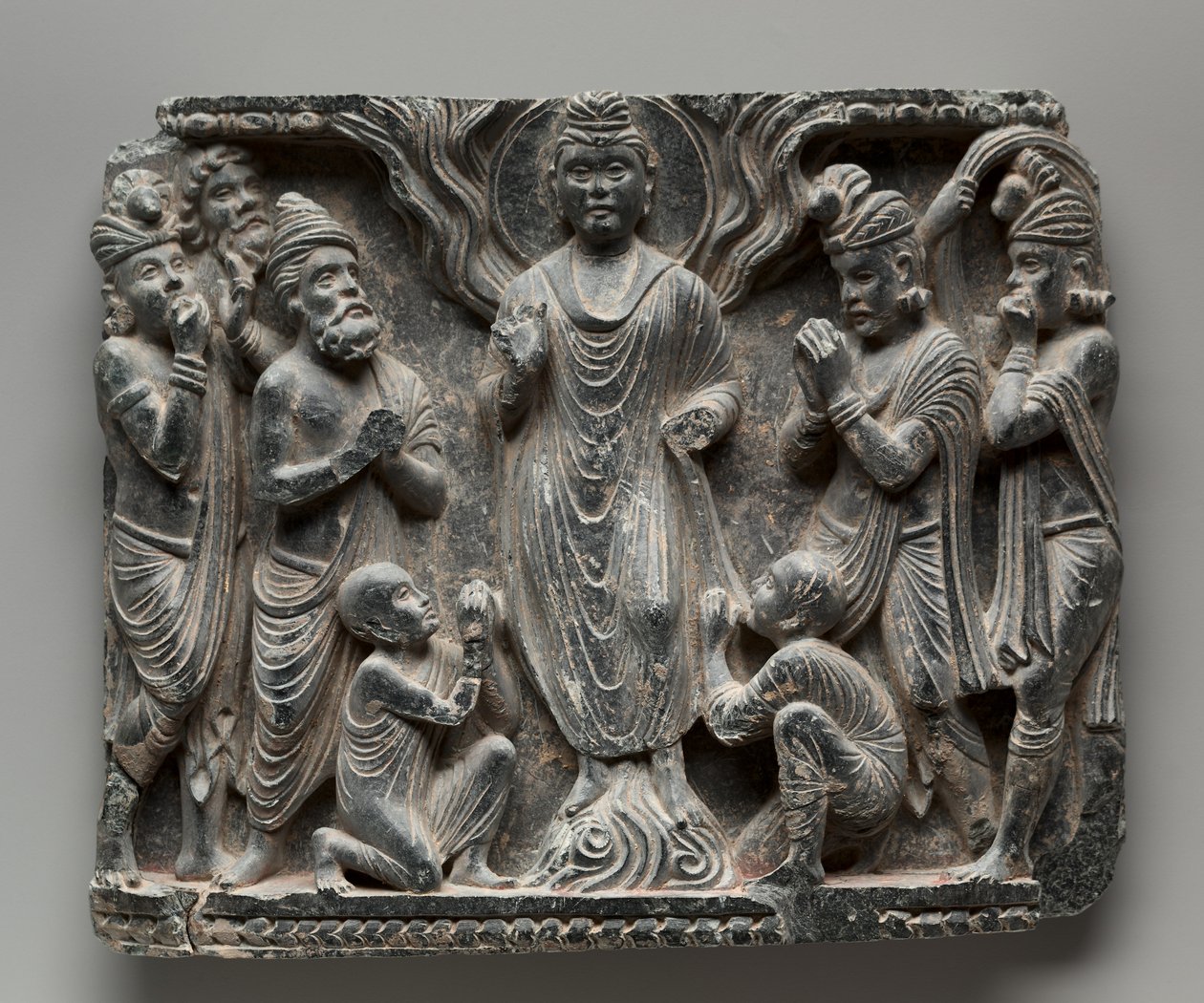 O Grande Milagre em Shravasti, c. 100 de Unbekannt