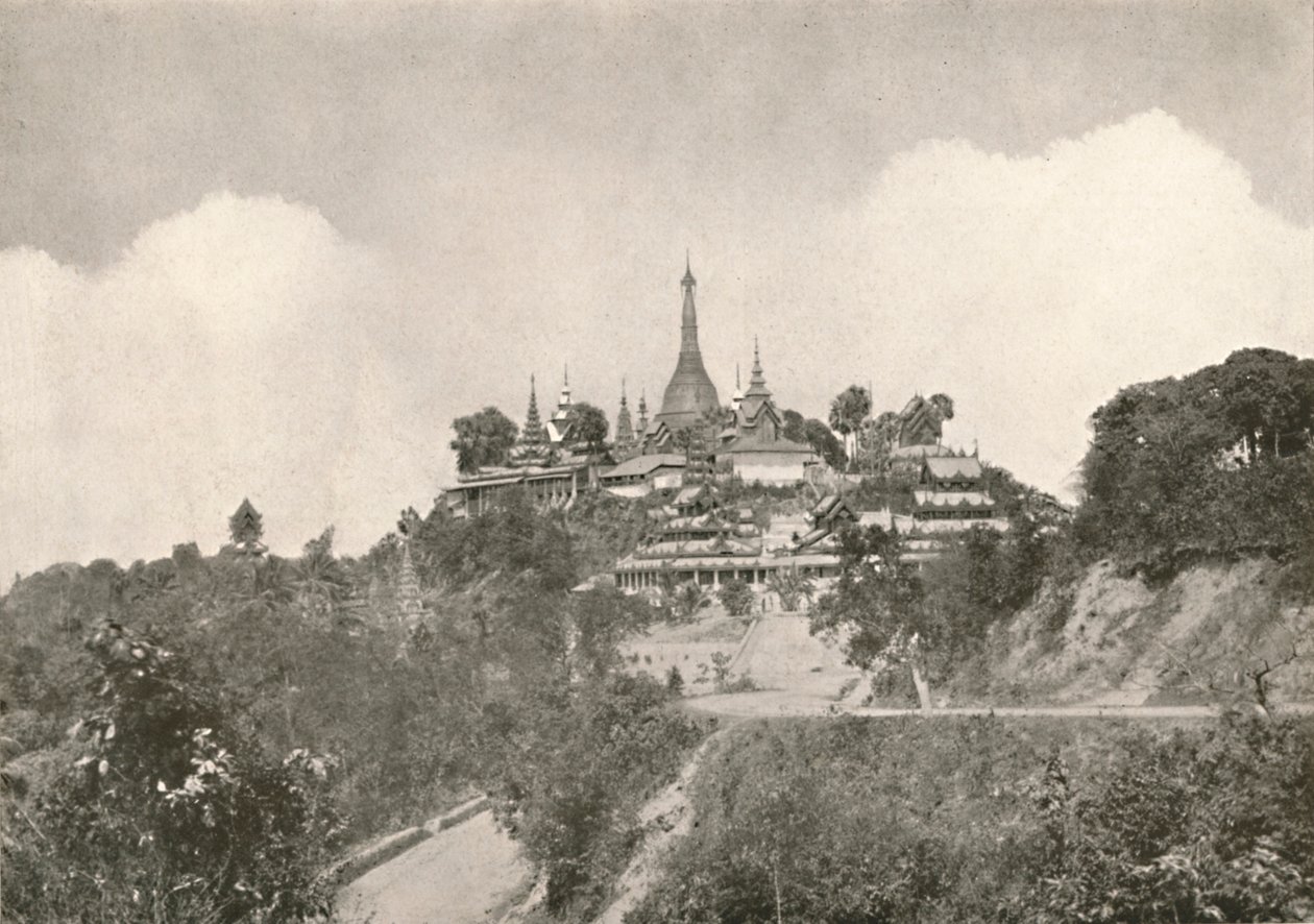 O Grande Pagode, Moulmein, 1900. de Unbekannt