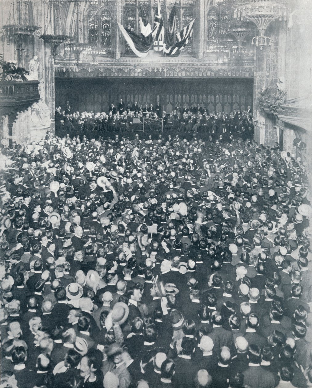 A Grande Reunião de Recrutamento no London Guildhall, 1914 de Unbekannt