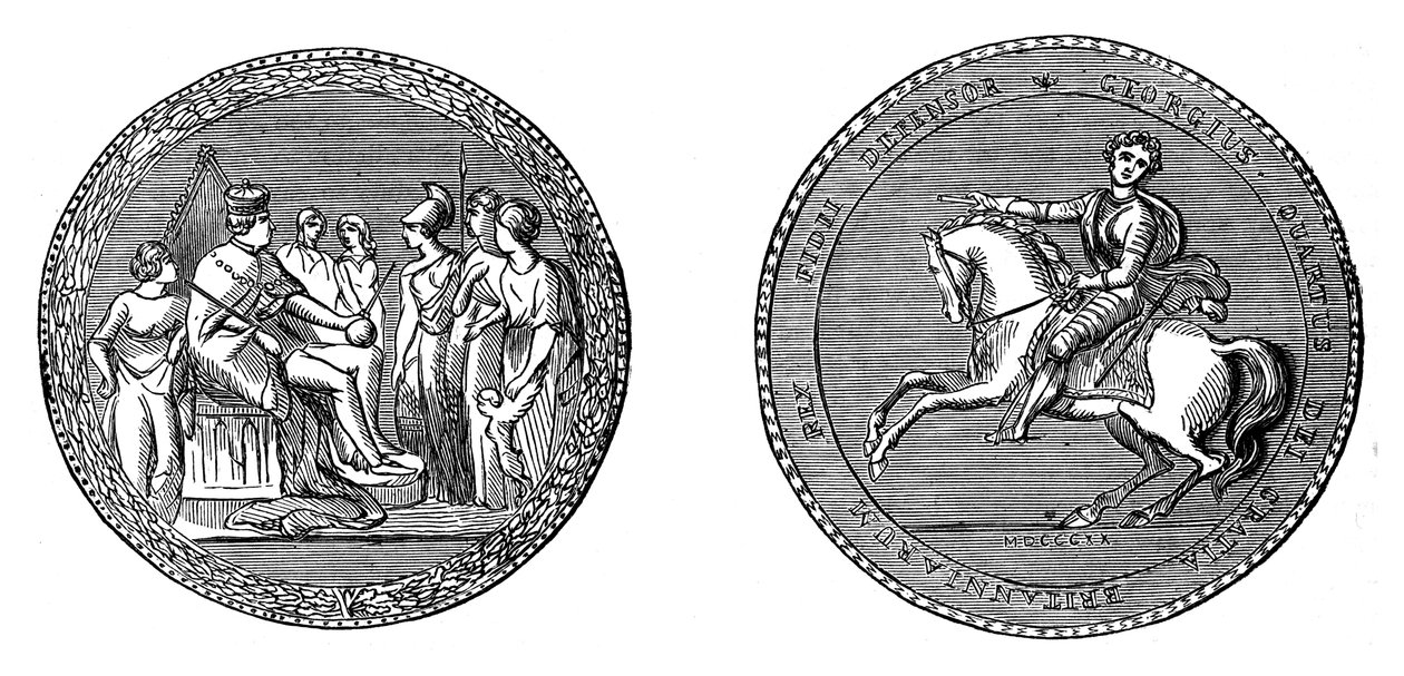 O Grande Selo do Rei Jorge IV, c1895 de Unbekannt