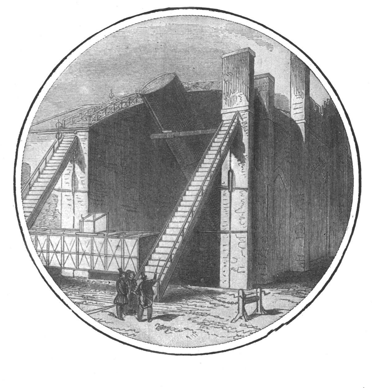 O Grande Telescópio construído por Lord Rosse, 1828-1845, 1901. de Unbekannt