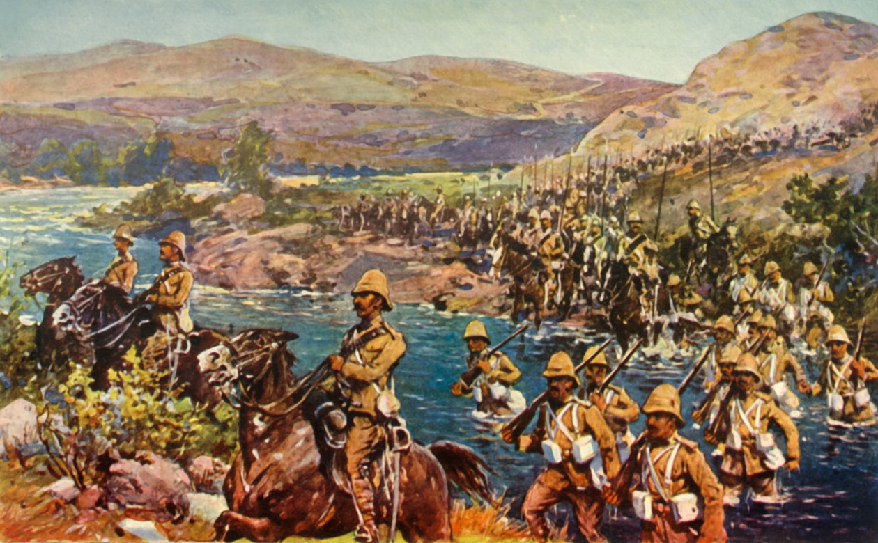 O Grande Movimento de Virada - Atravessando o Riet, 1901. de Unbekannt