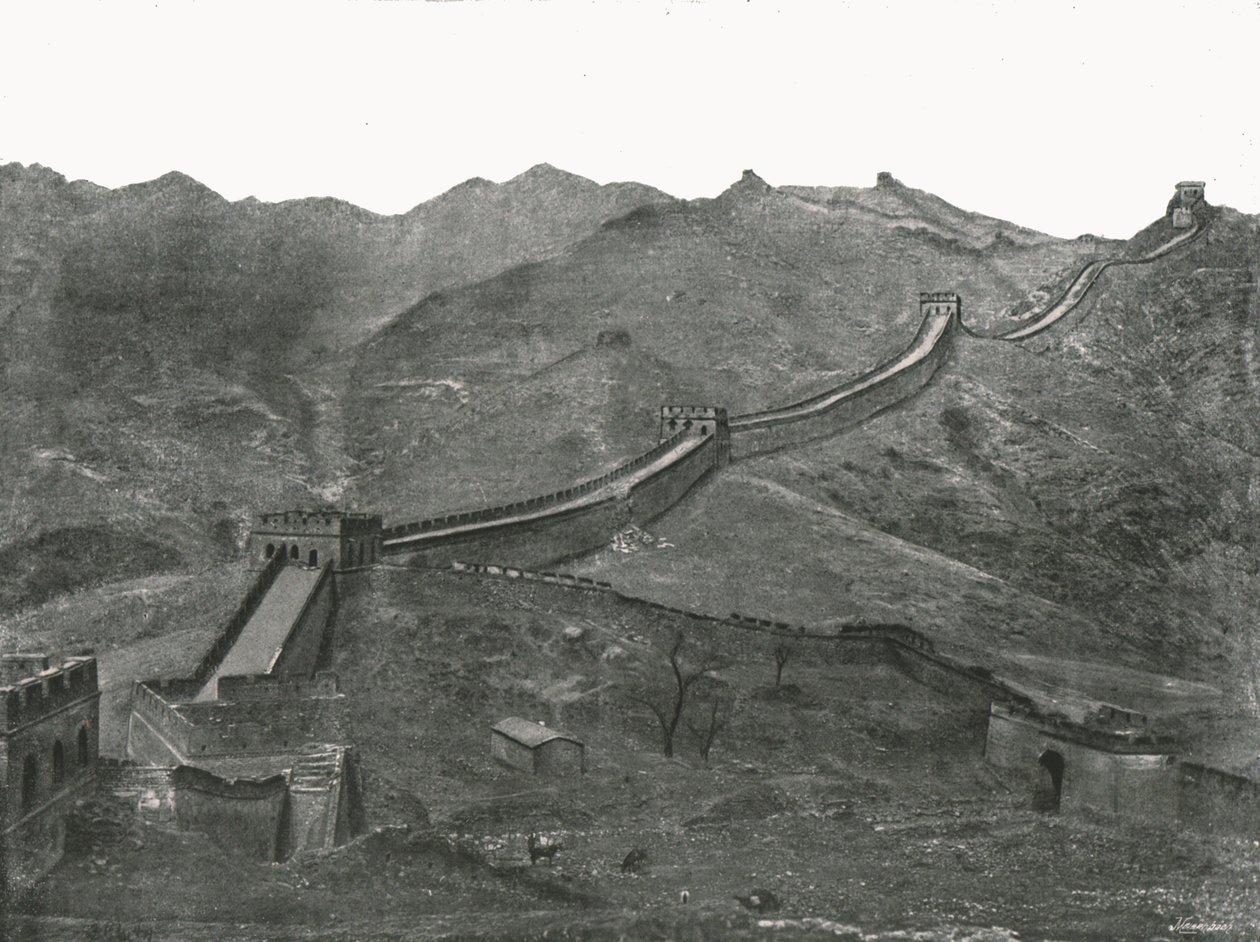 A Grande Muralha, Pekin, China, 1895. de Unbekannt