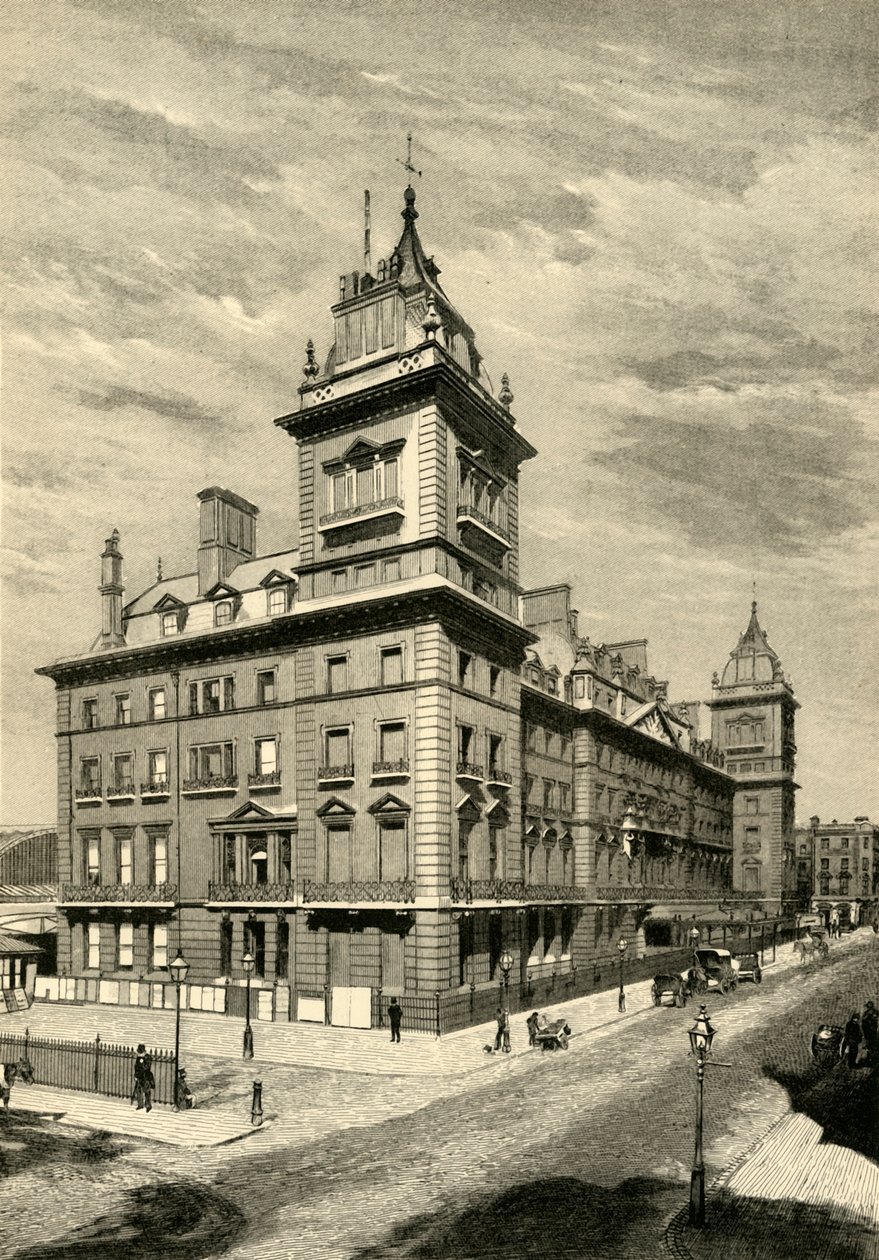O hotel Great Western, Paddington, c1876. de Unbekannt