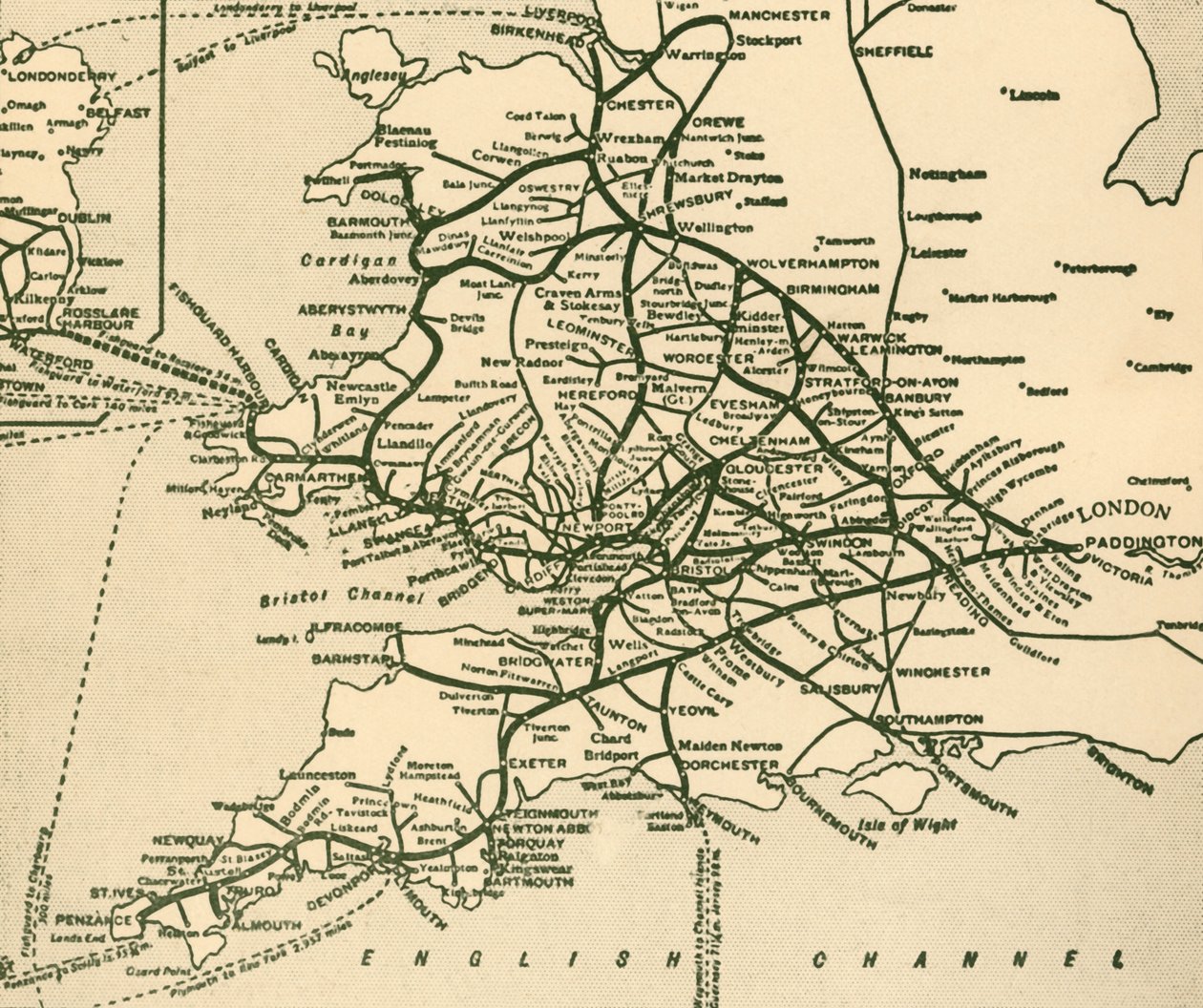 A estrada de ferro Great Western, 1930. de Unbekannt