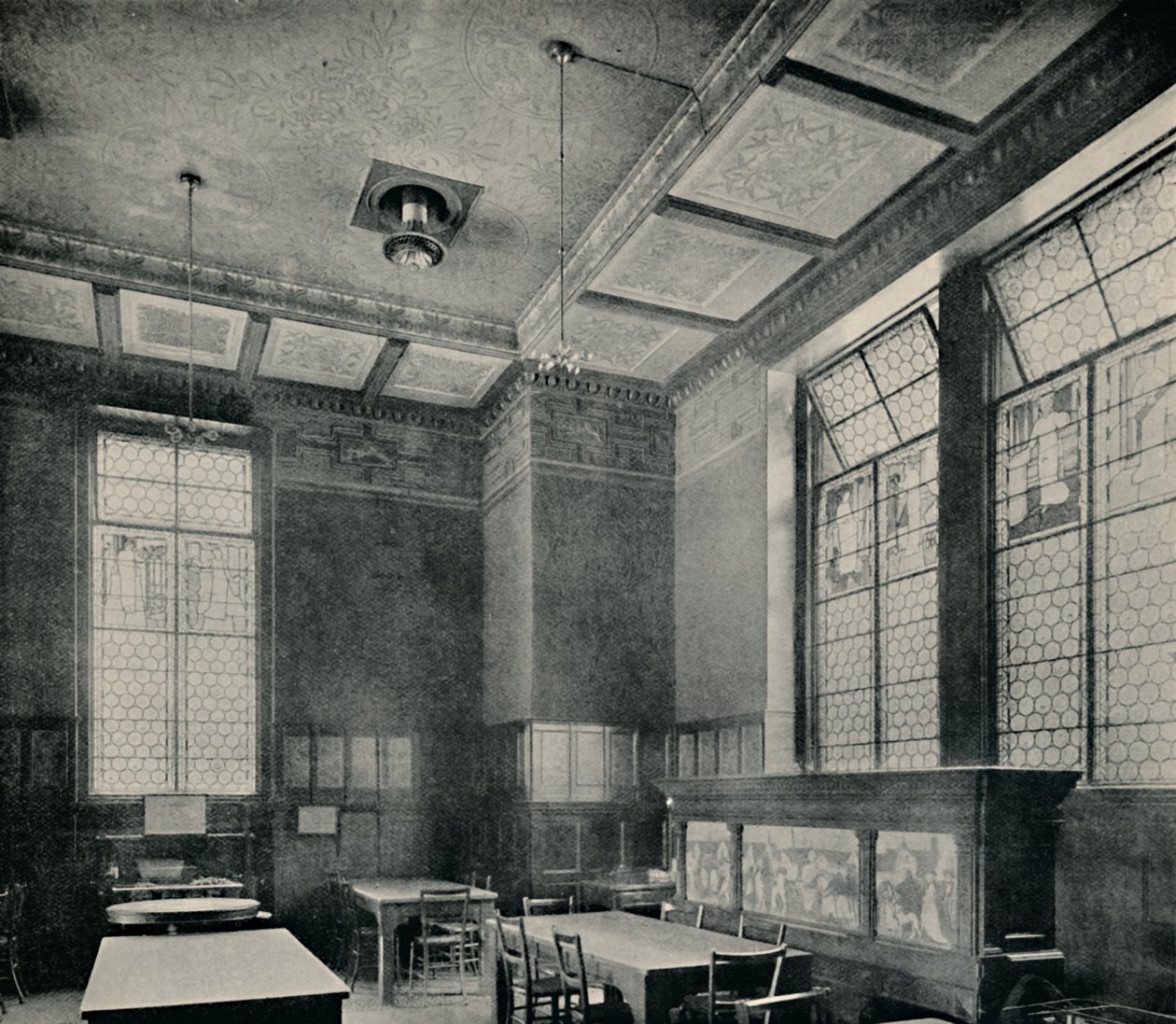 A sala de jantar verde no South Kensington Museum, c1870. de Unbekannt
