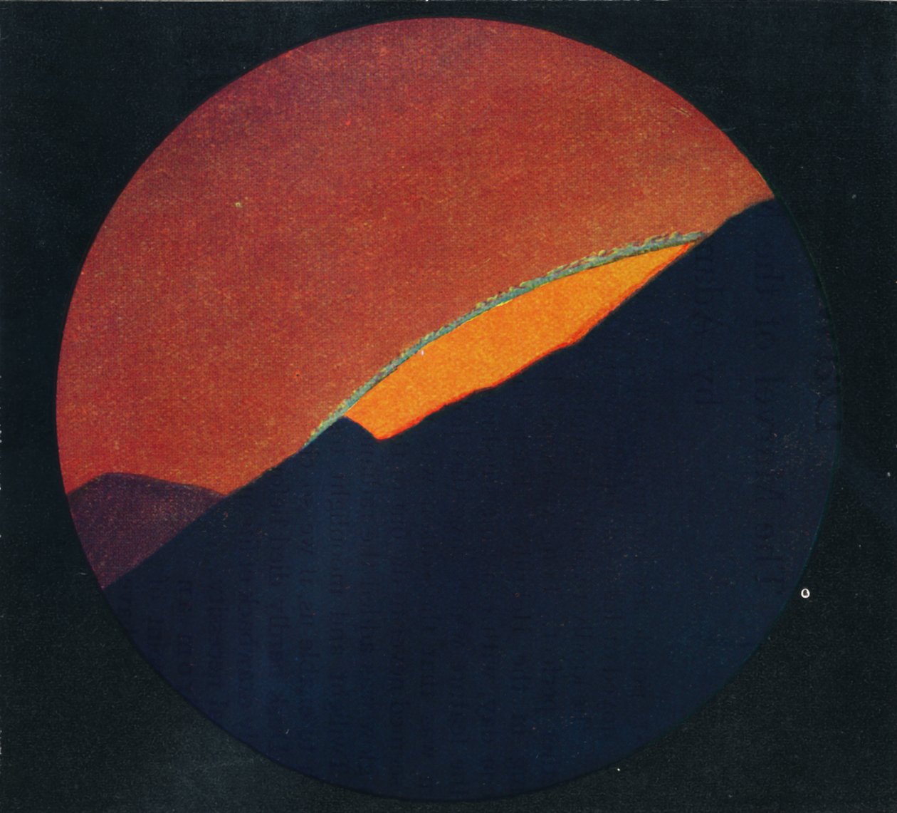 O flash verde ao pôr do sol, a mais rara cor prismática refratada pela atmosfera, c1935 de Unbekannt