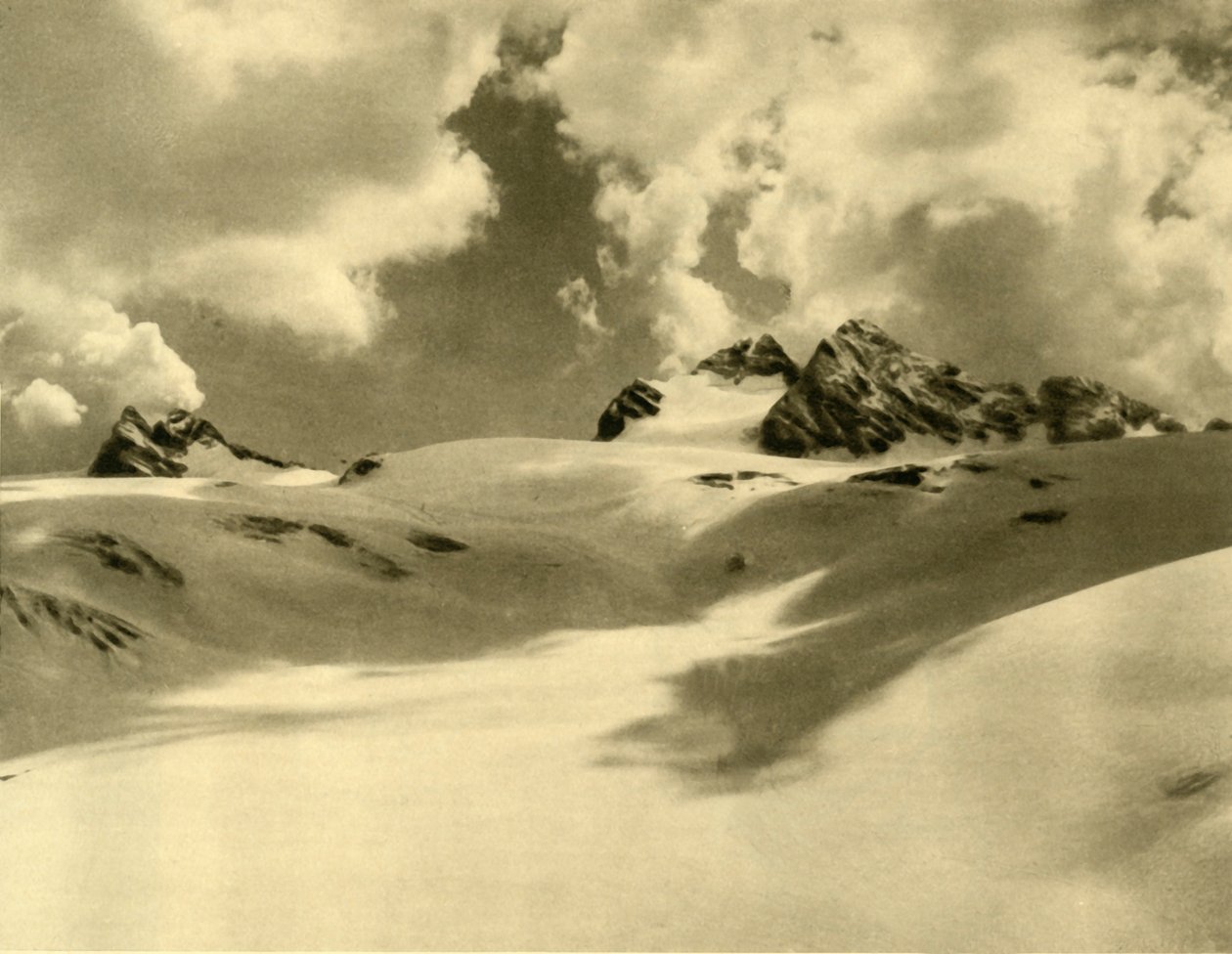 A geleira Hallstätter, montanhas Dachstein, Alta Áustria, c1935. de Unbekannt