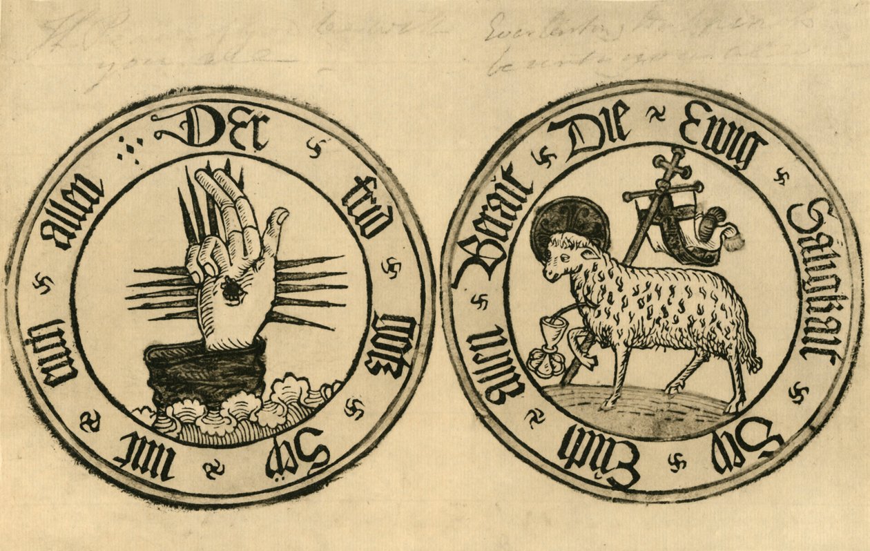 A Mão de Deus e Agnus Dei, 1915. de Unbekannt