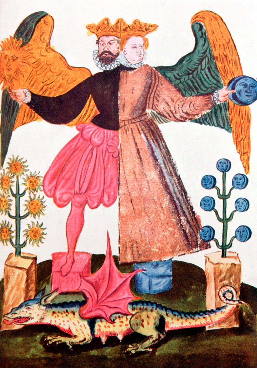 O Andrógino Hermético, final do século XVII de Unbekannt