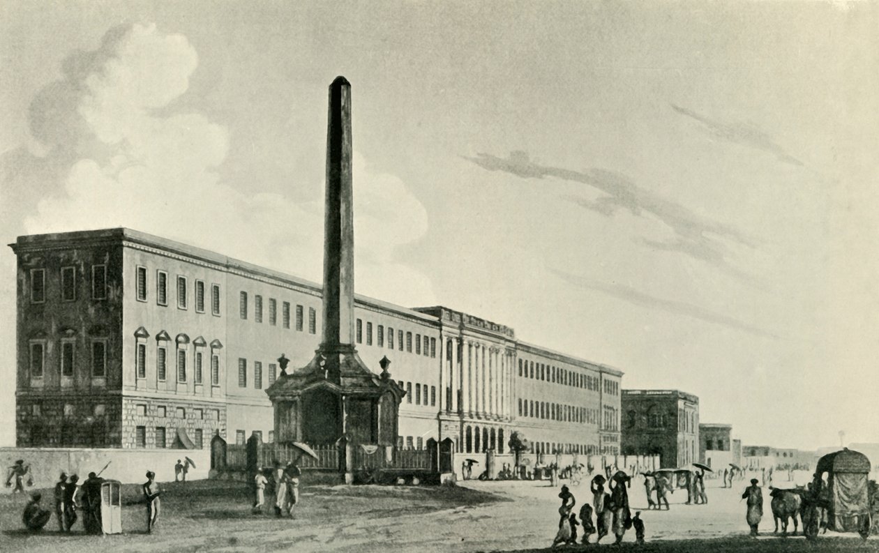 O monumento de Holwell, 1794, 1925. de Unbekannt