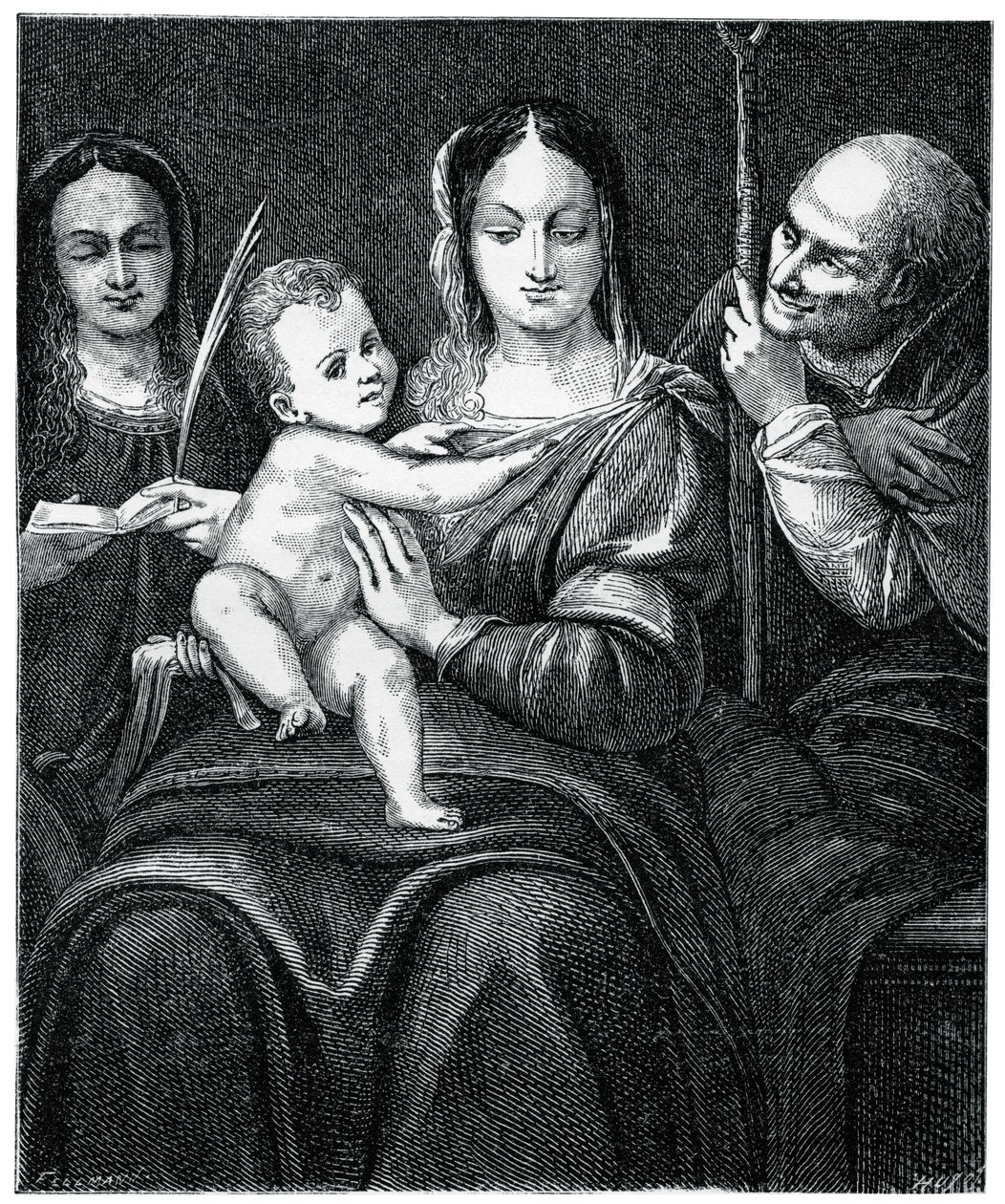 A Sagrada Família com Santa Catarina, 1769, 1870 de Unbekannt