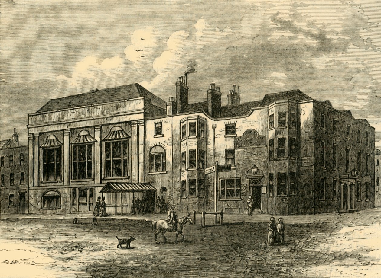 The Horns Tavern, Kennington, em 1820, c1878. de Unbekannt