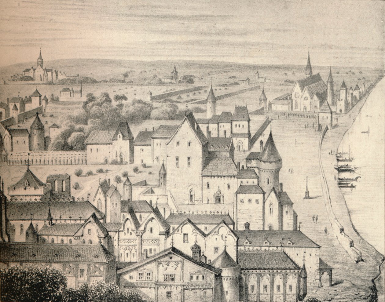 O Hotel St Paul no século XIV, 1915 de Unbekannt