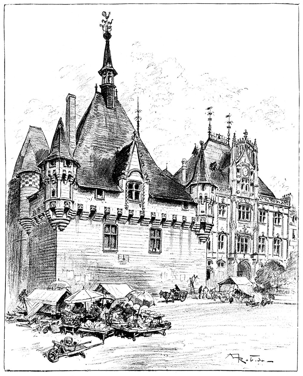 O Hotel de Ville, 1899 de Unbekannt