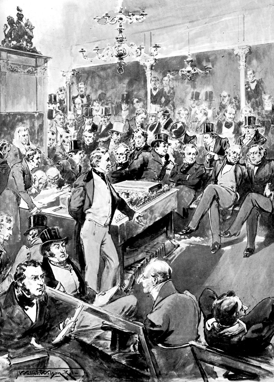 A Câmara dos Comuns em 1846 c1905 de Unbekannt