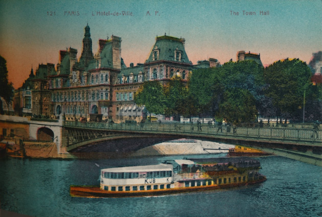 O Hôtel de Ville, Paris, c1920 de Unbekannt
