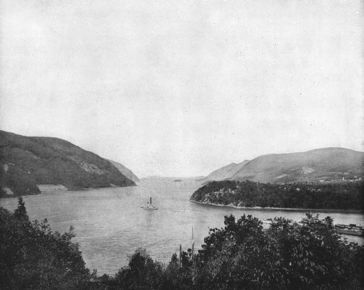 Hudson River em West Point, estado de Nova York, EUA, c1900. de Unbekannt