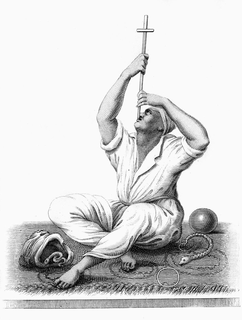 O malabarista indiano, 1818 de Unbekannt