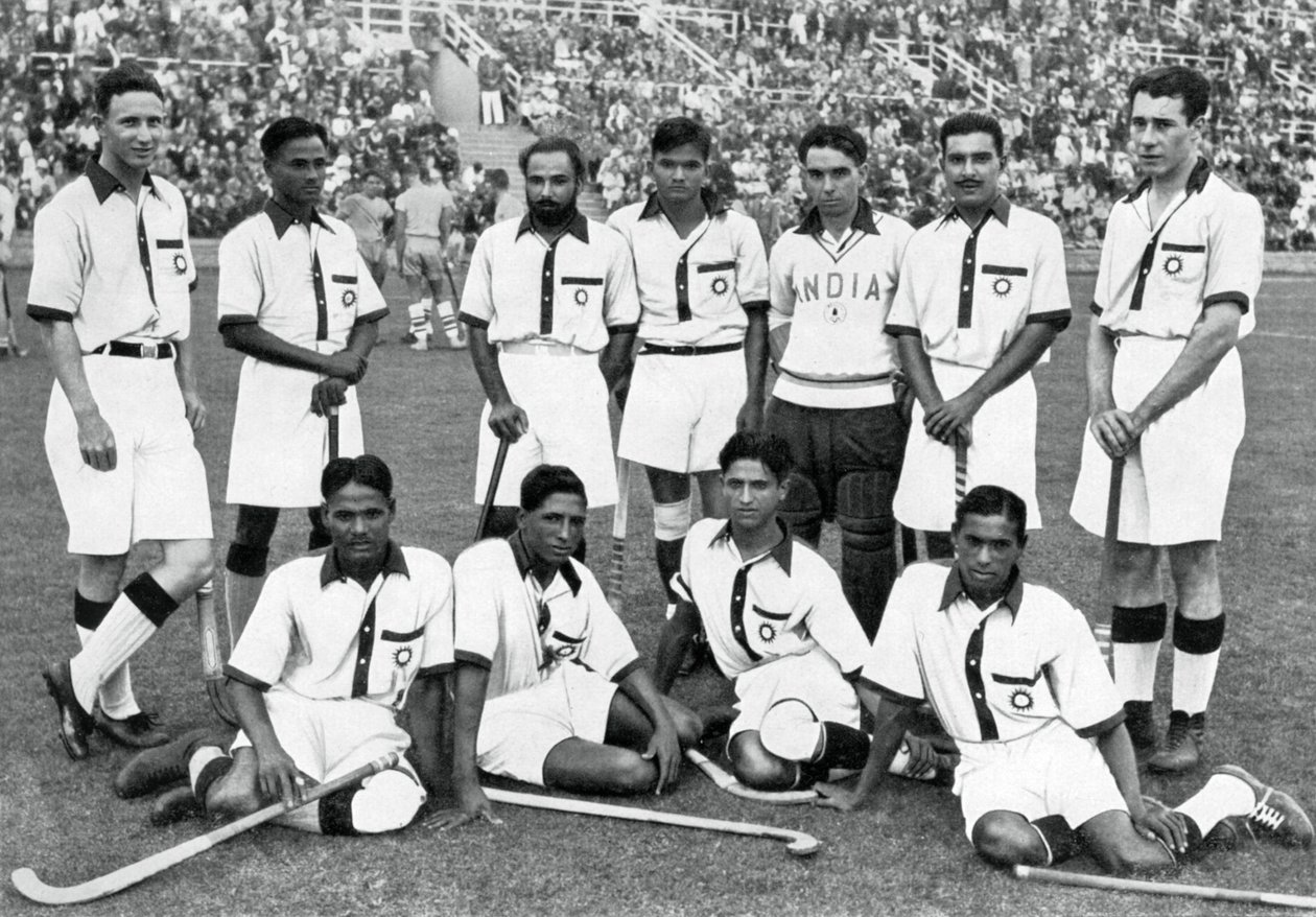 A equipe indiana de hóquei, vencedores da medalha de ouro, Jogos Olímpicos de Berlim, 1936 de Unbekannt