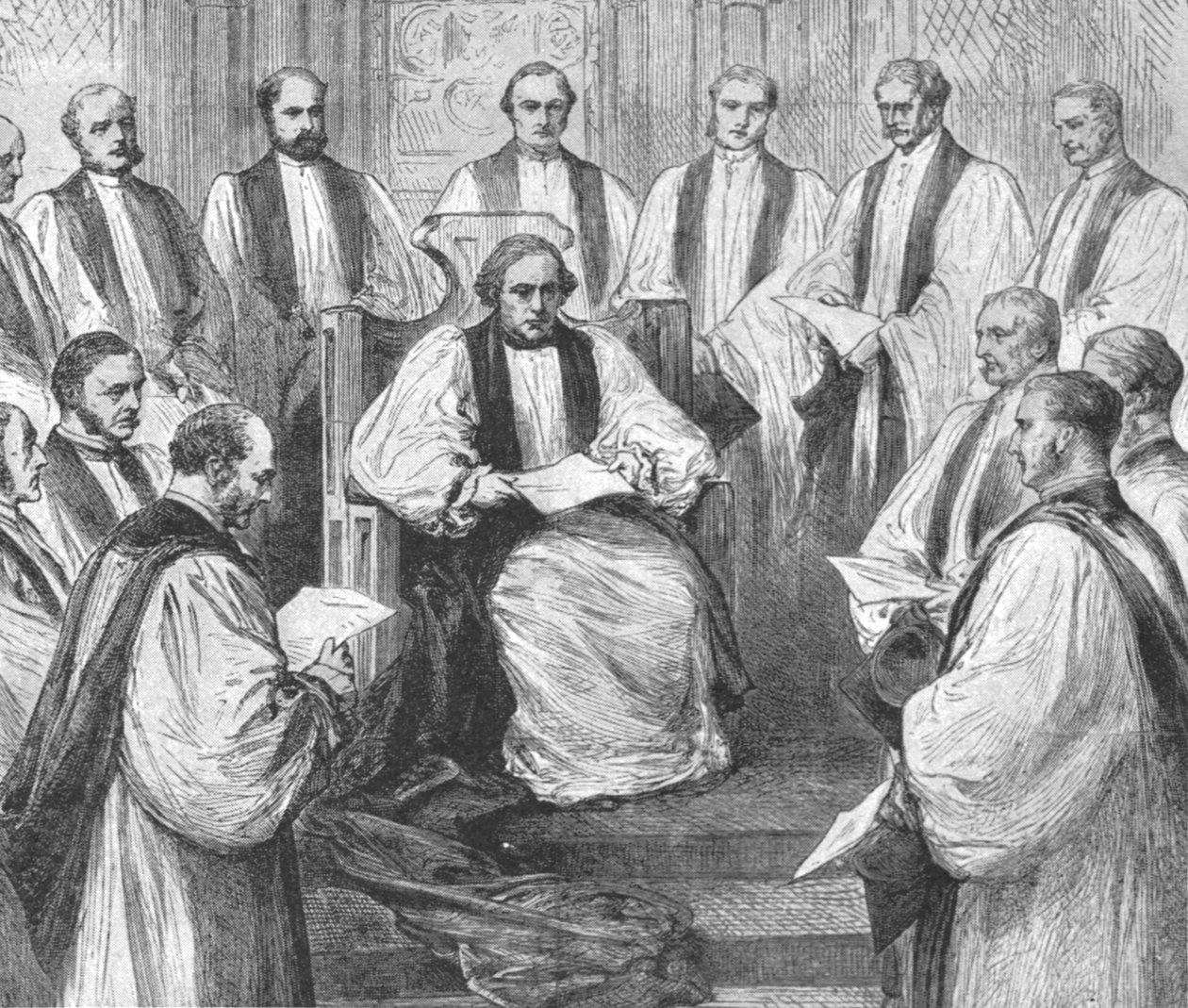 A instalação do Dr. Benson como Arcebispo de Canterbury, 22 de março de 1883, 1901. de Unbekannt