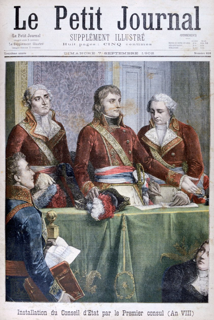 A instalação do Conselho de Estado pelo primeiro cônsul Napoleão, 1799 1902 de Unbekannt
