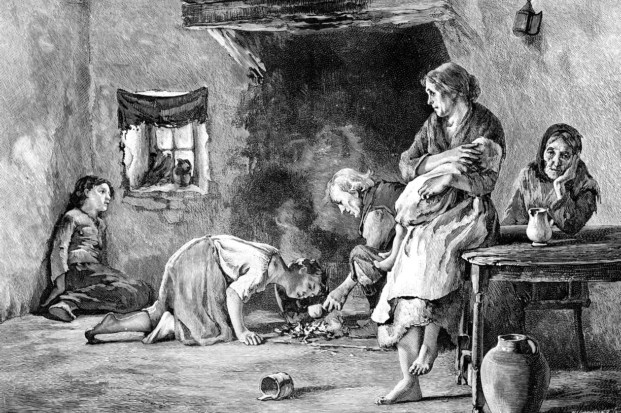 A fome irlandesa, 1845-1849, 1900 de Unbekannt