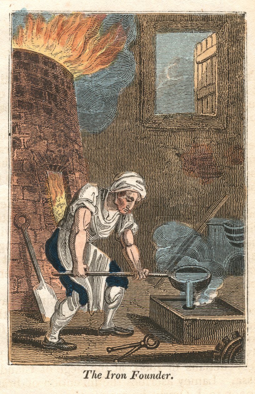 O Fundador do Ferro, Rotherham, Yorkshire, 1821 de Unbekannt