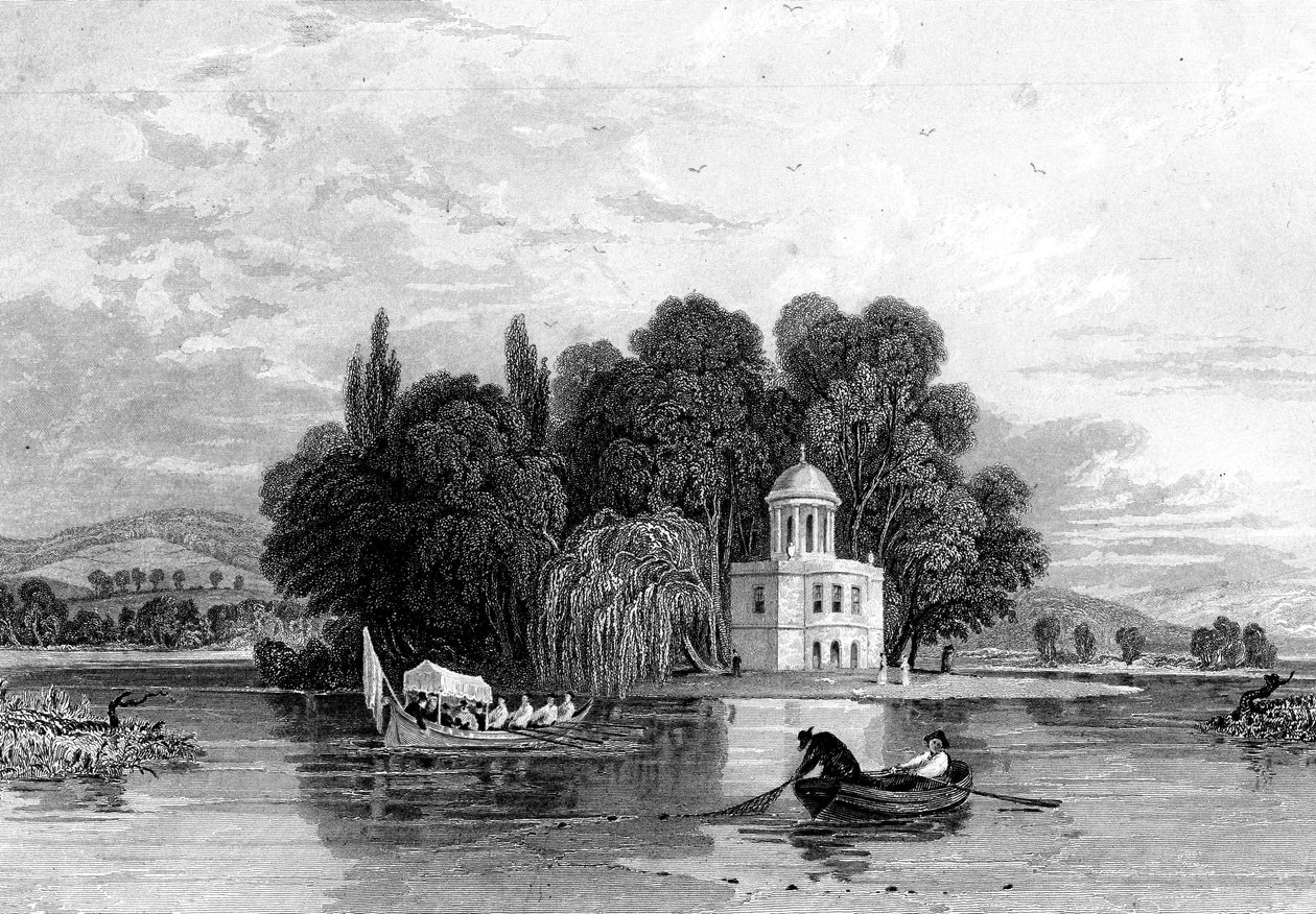 A ilha, Henley-on-Thames, Oxfordshire, 1830 de Unbekannt