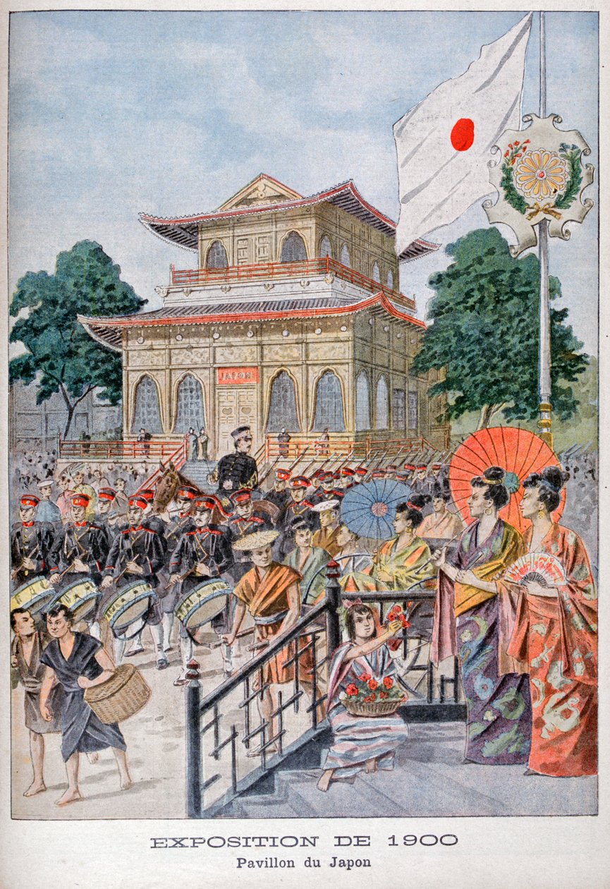 O pavilhão japonês na Exposição Universal de 1900, Paris, 1900 de Unbekannt