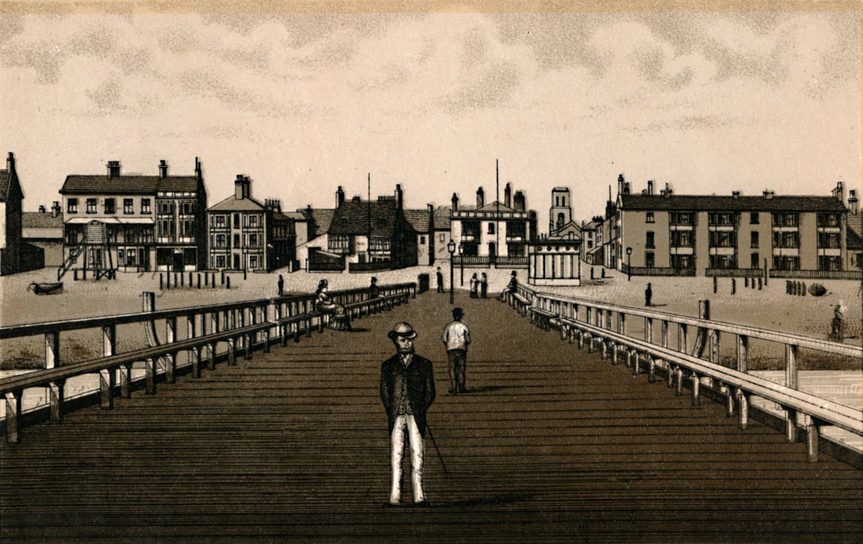 O cais, c1880. de Unbekannt