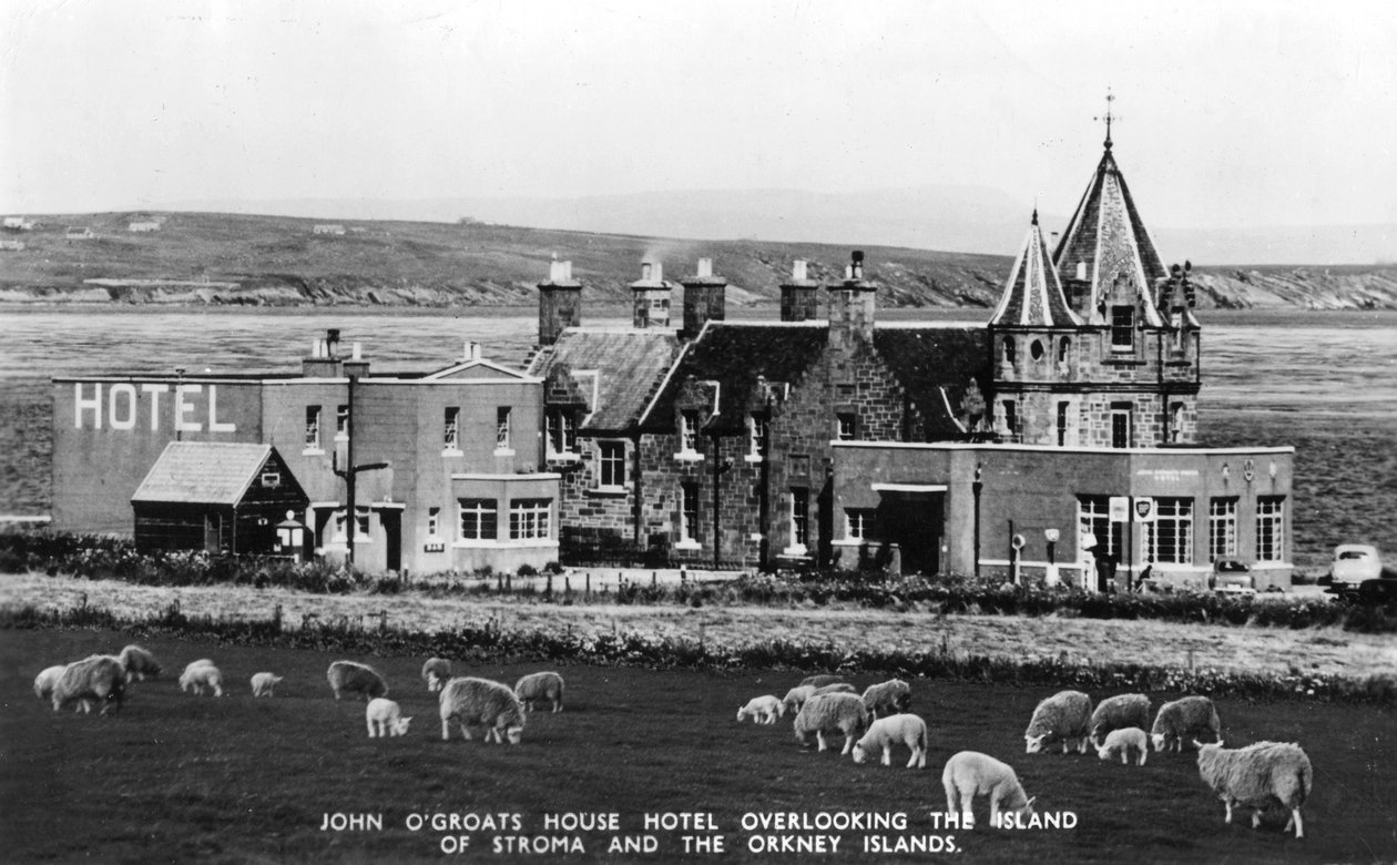 O John OGroats House Hotel, John OGroats, Highlands, Escócia, início do século XX de Unbekannt