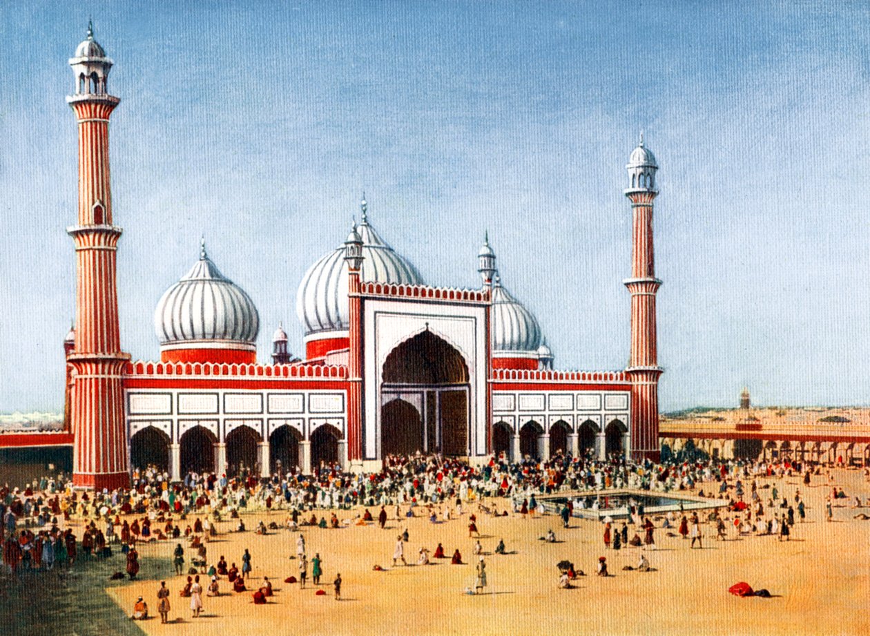 O Jumma Musjid, Delhi, Índia, início do século XX de Unbekannt