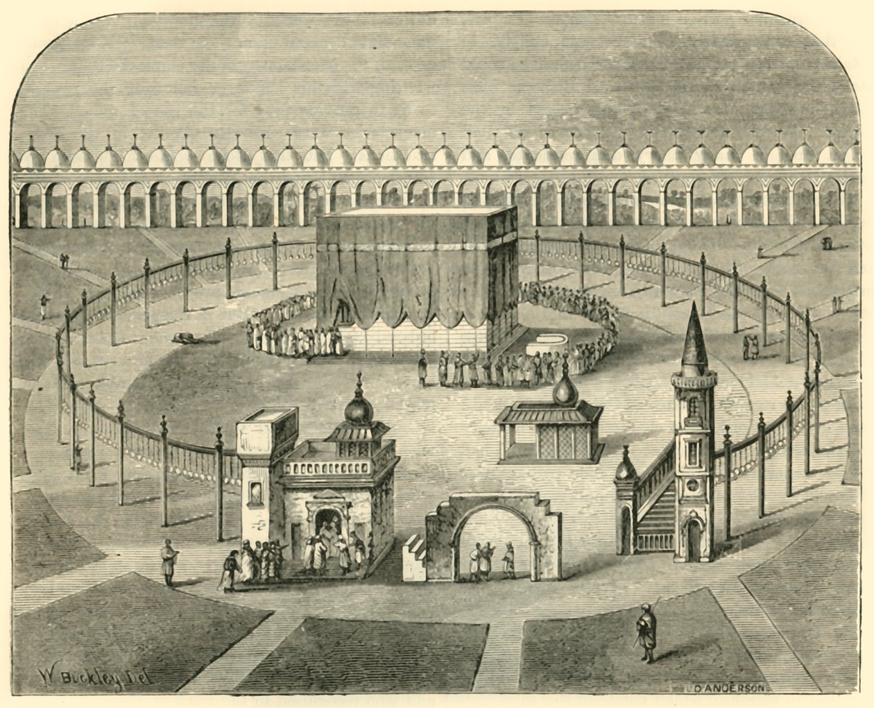 A Kaaba, Meca, 1890. de Unbekannt