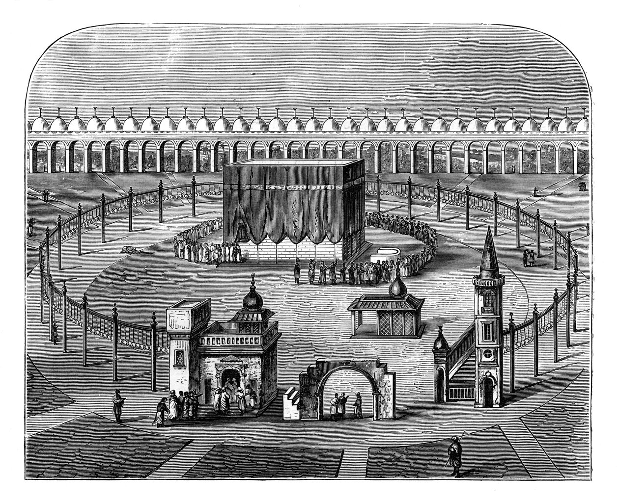 A Kaaba, Meca, Arábia Saudita, c1890 de Unbekannt