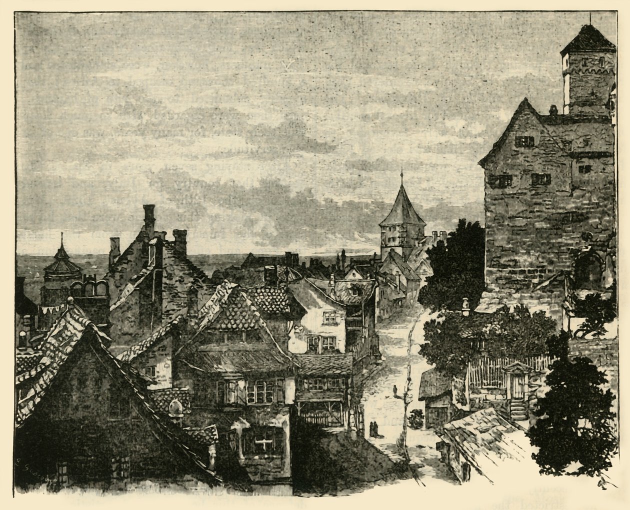 O Kaiserberg, Nuremberg, 1890. de Unbekannt