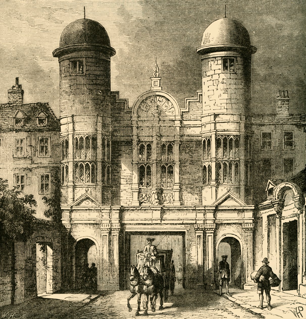 O rei Street Gateway, Whitehall, 1881. de Unbekannt